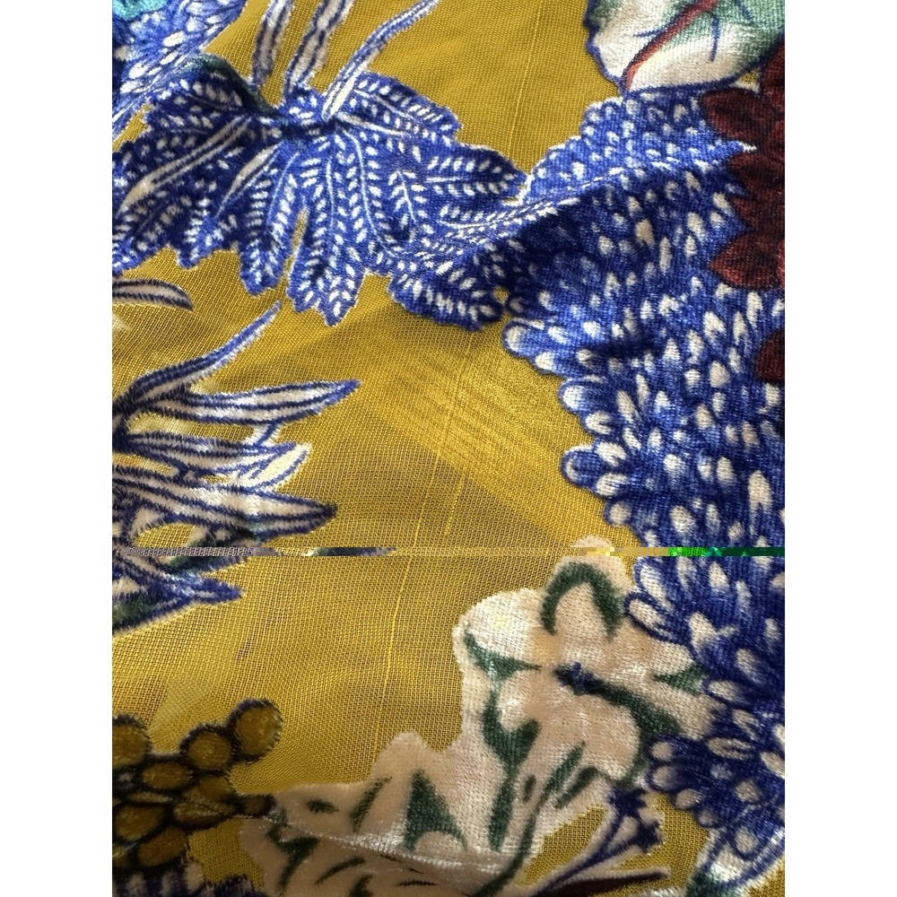 Floreat x Anthropologie Aurelia Velvet Burnout Floral Kimono O/S Hippie Boho Top - Picture 14 of 16
